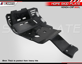 HDPE Skid Plate for Honda CRF300L. Plastic Skid plate CRF300L with linkage guard. Yamoto