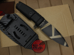 Нож Extrema Ratio Shrapnel OG - черная рукоять, клинок черный камо