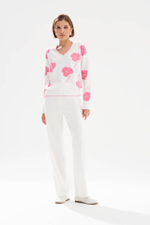 23532 Пуловер женский (молочный)