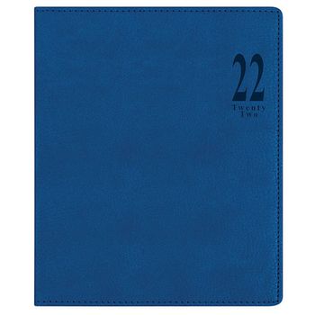 Еженедельник Letts MIlano A4 кожзам белые страницы синий (412 154020)