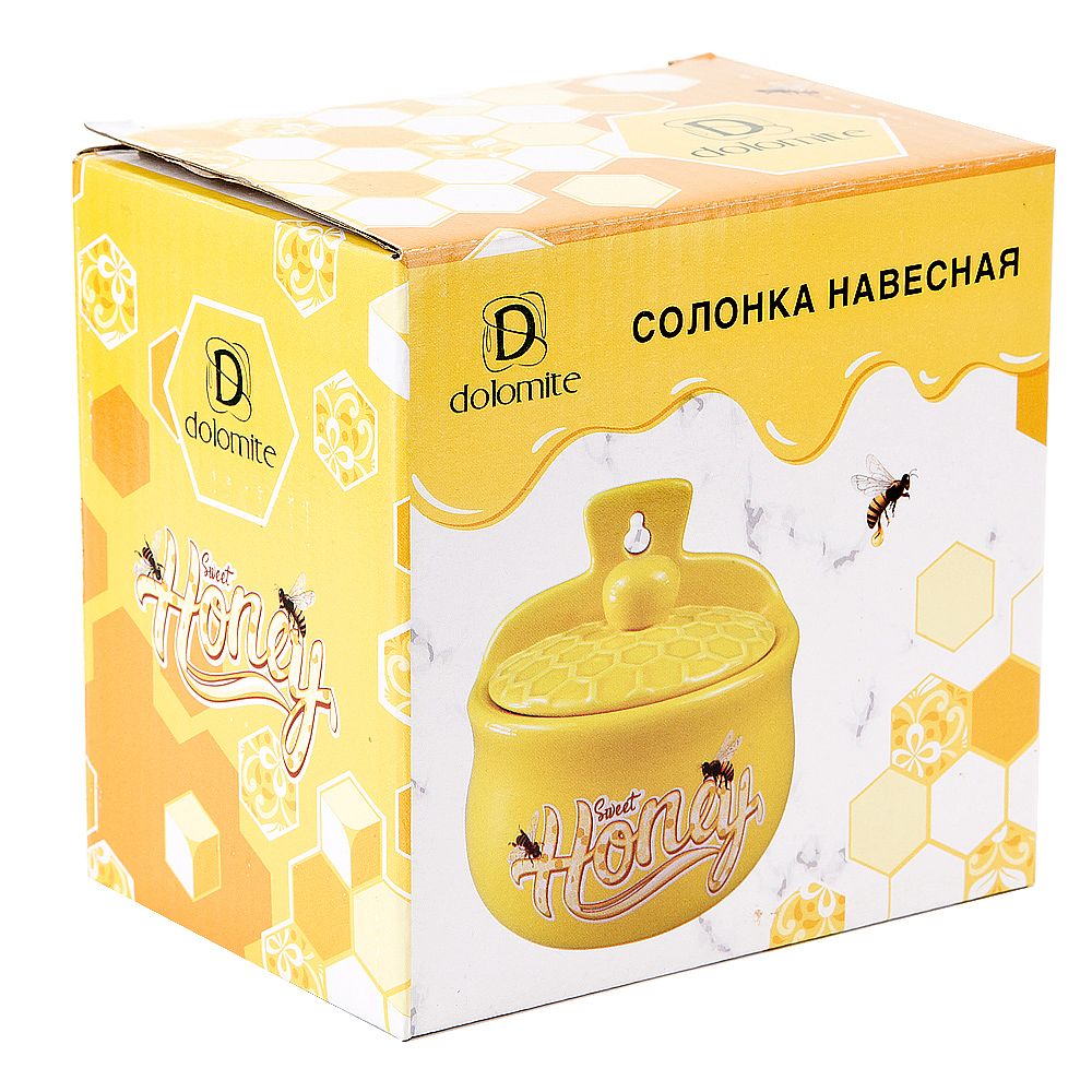 Солонка навесная "Honey" 12,5*8*12,5см. v=450мл. (подарочная упаковка)
