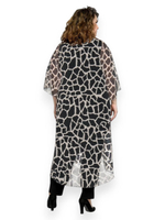 Удлиненная туника из шифона Сафари