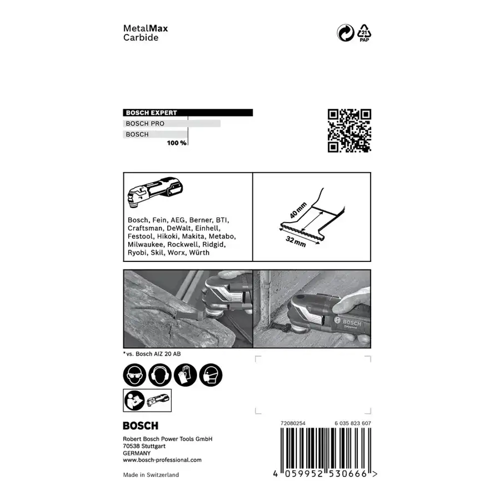 Погружное полотно EXPERT AIZ 32 AIT MetalMax BOSCH 2608900014