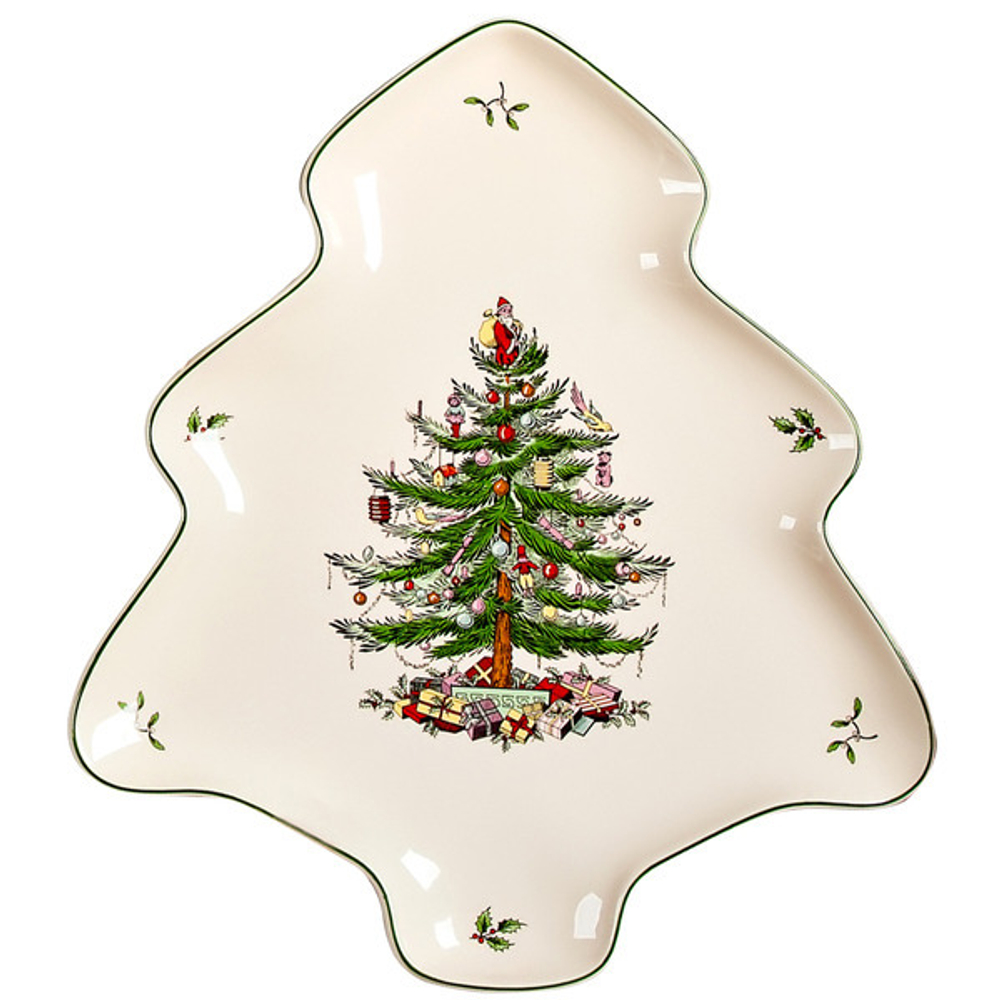 Блюдо-ель 35см Spode Рождественская ель