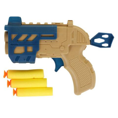 Пистолет с мягк.пулями, пакет 301-3