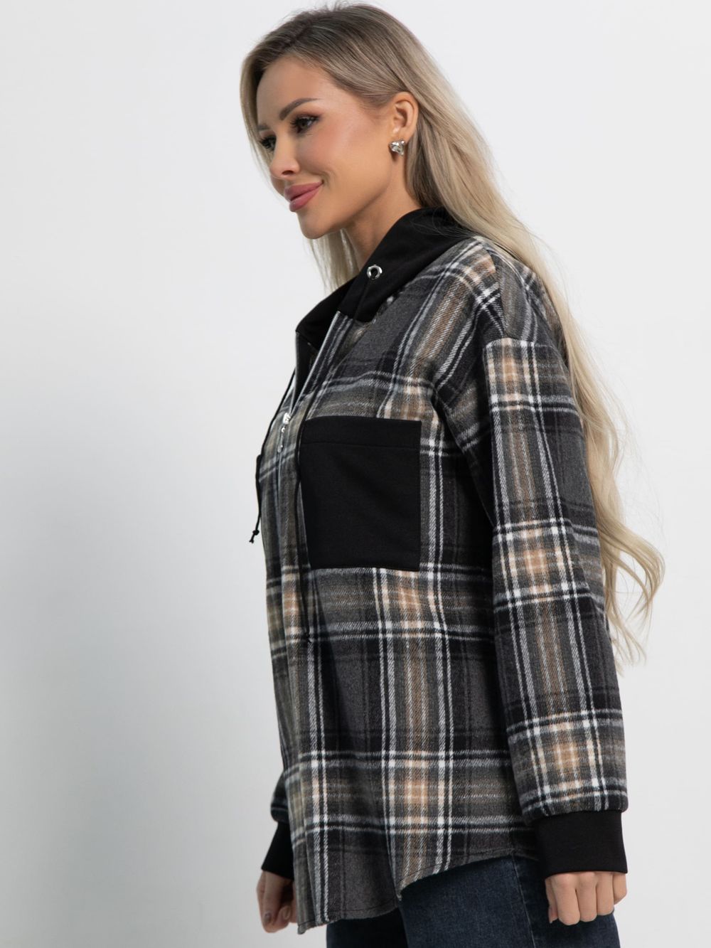 Рубашка Больше чем стиль НЬЮ (серо-бежевая) Б15125-50М LT Collection