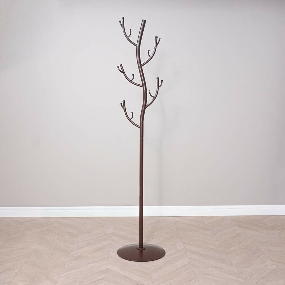 Вешалка напольная "Дерево" коричневая