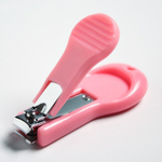 Детский маникюрный набор (ножницы, книпсер, пилка, пинцет), цвет розовый 4601141