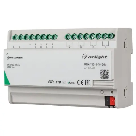 Конвертер KNX-710-0-10-DIN 230V 4x0/1-10 4x16A Arlight 025680