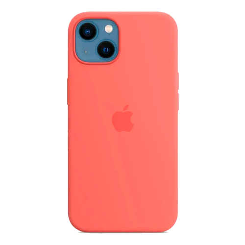 Силиконовый чехол с поддержкой MagSafe Apple Silicone Case для iPhone 13 mini, Pink Pomelo (Розовый помело)