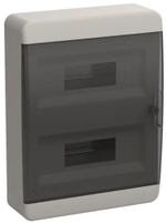 Корпус ЩРН-П-24 TEKFOR IP41 черн. прозр. дверь пластик. IEK TF5-KP12-N-24-41-K01-K03