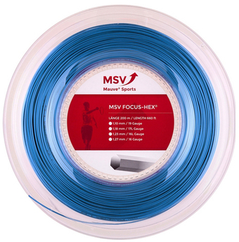 Струны теннисные MSV Focus Hex (200 m) - sky blue
