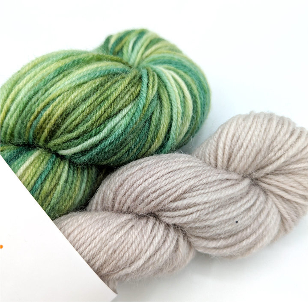 Носочная пряжа, набор, цвет "Листва"