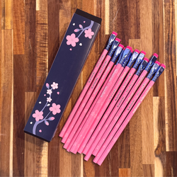 Набор карандашей FIRM Blackwing x Moleskine LE SAKURA (EWBKWSU01F12SET) розовые, 12 шт. в футляре