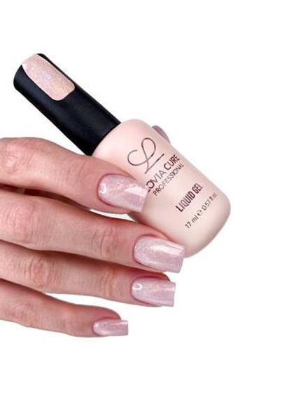 Lovia Cure 4in1 Liquid Gel Wedding Vibe Kiss 14 - Полигель Архитектор с шиммером, 17 мл