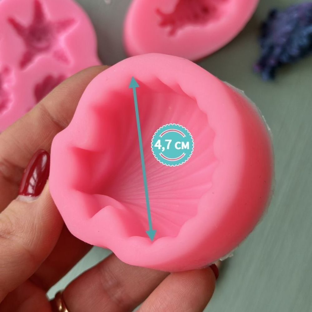 Молды силиконовые для творчества "Набор ракушек" 5 видов/ форма для мыла, воска, эпоксидной смолы, гипса и полимерной глины