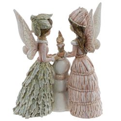 GAEM Фигурка декоративная "Феи и снеговик", L7,5 W3 H10 см