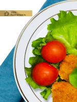 Одноразовые пластиковые тарелки для праздника с каймой "Золото" 26 см оптом 200 штук