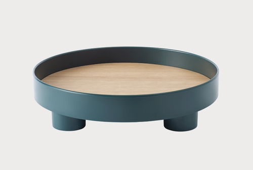 Поднос MUUTO пластик/шпон/dark green 300х300х72h коллекция PLATFORM