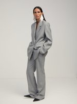 Брюки палаццо серые