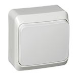 Schneider Electric ЭТЮД Белый Переключатель 1-клавишный открытая установка BA10-004B