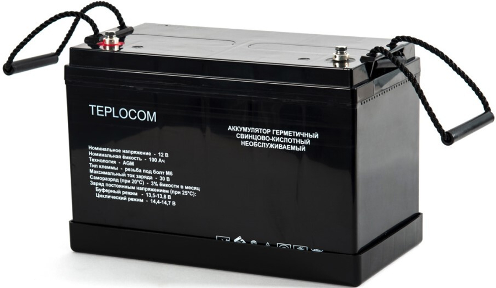Аккумулятор  Бастион TEPLOCOM 100Ач