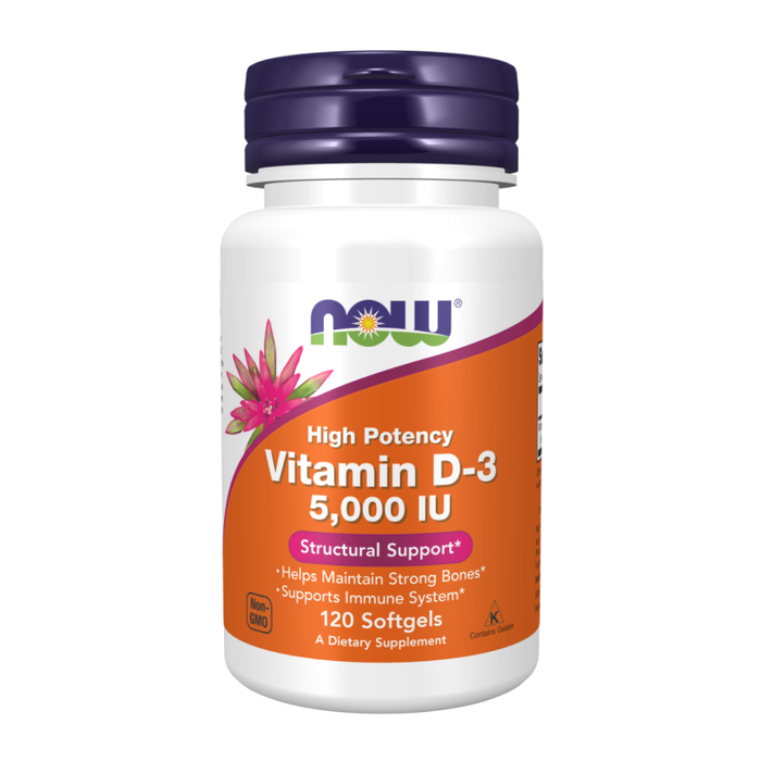 Витамин Д3 5000 МЕ, Vitamin D-3 5000 IU, Now Foods, 240 капсул