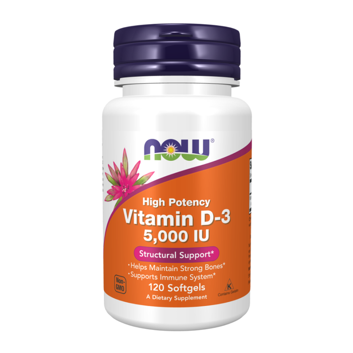 Витамин Д3 5000 МЕ, Vitamin D-3 5000 IU, Now Foods, 240 капсул