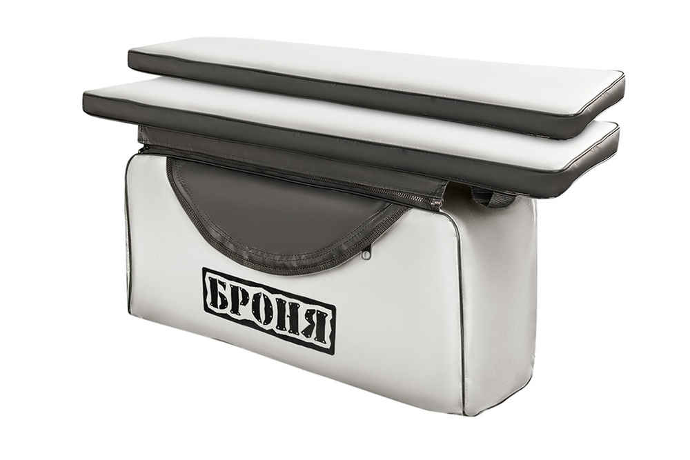 Накладки на банки комплект 91х25 БРОНЯ белый-черный