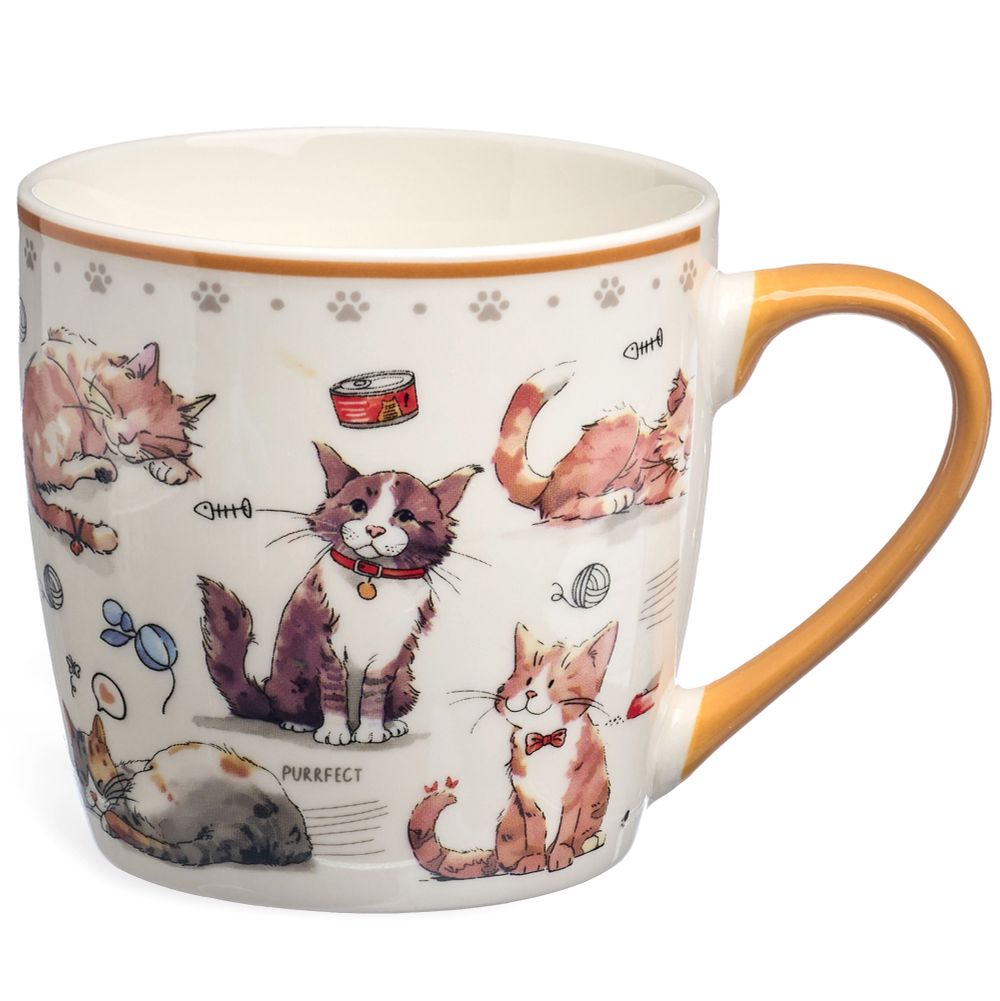 НАБОР ДЛЯ ЗАВТРАКА LEFARD "CATS", 2 ПР.: САЛАТНИК 500МЛ, КРУЖКА 345МЛ