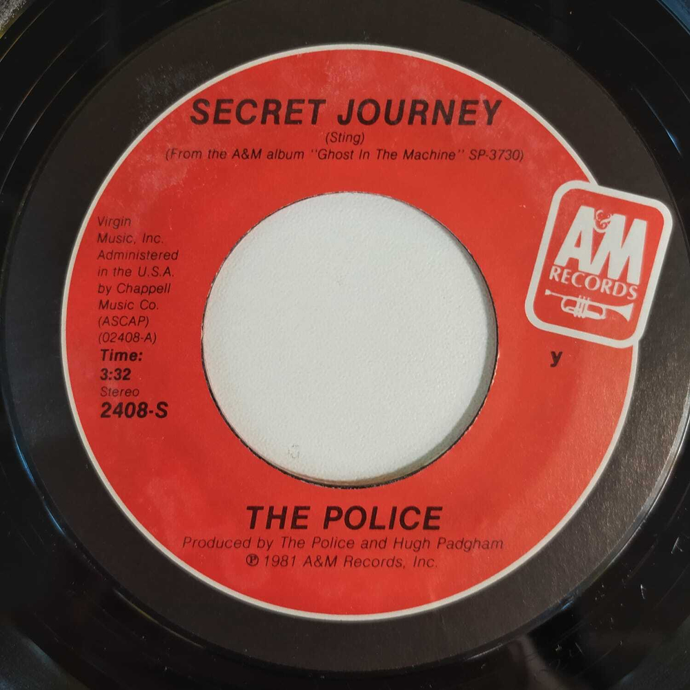 The Police - Secret Journey (США 1982г.) 7", Single