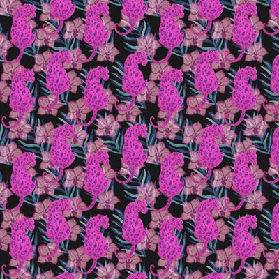 Бесшовный принт тропический