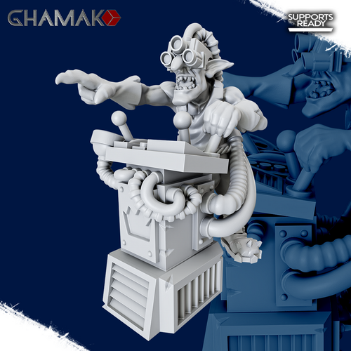 Orks Greenskins Gretchin Гретчин-инженер миниатюра для dnd, днд, pathfinder, фентези, Настольная игра, НРИ, Варгейм, РПГ