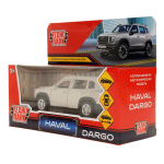Модель ин. мет. "Haval Dargo" 12см. дв, багаж,серебристый, в коробка DARGO-12-SR (Технопарк)