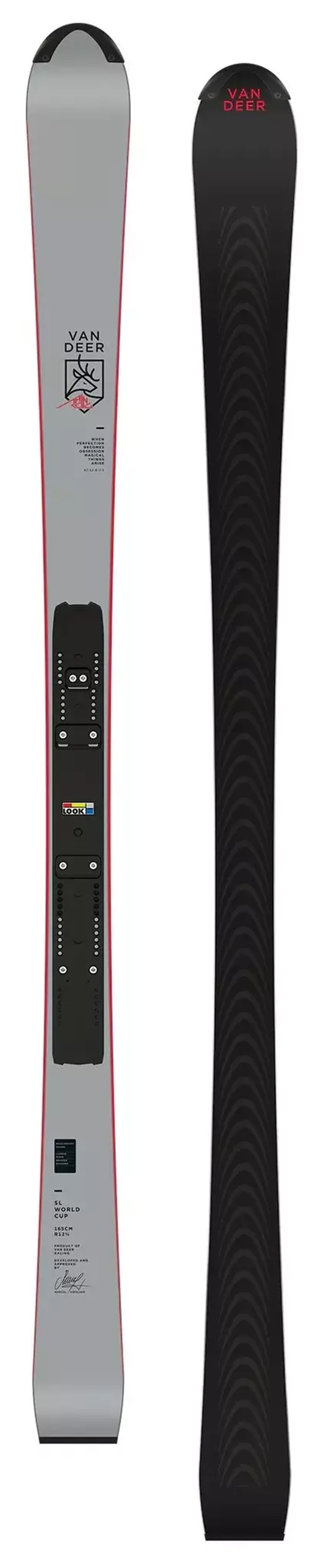 VAN DEER 23/24 кубковый спортцех SL WORLD CUP 165 см R12,5 с платформой R22 WC без креплений/с креплениями SPX 15 r-race black/с креплениями LOOK PX 18 Race black