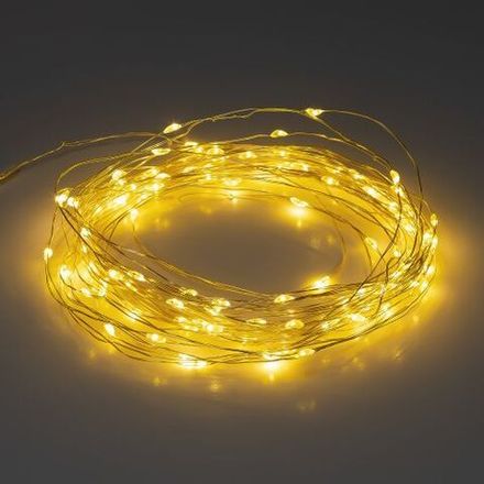 Гирлянда светодиодная садовая "Нить" 10м 100 microLED тепл. свет на солнечной батарее ERASF22-42 ЭРА Б0053371