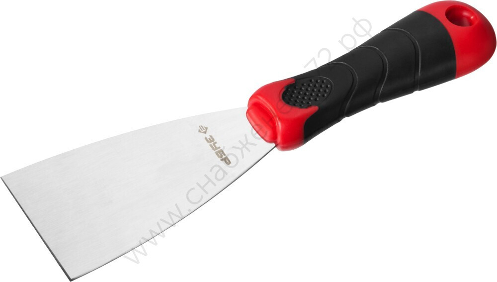 ЗУБР 60 мм, профилированное полотно двухкомпонентная ручка, нержавеющий, Шпатель, МАСТЕР (10072-06)