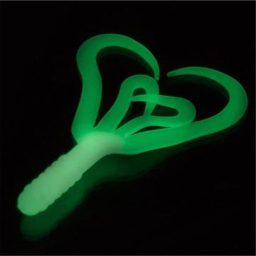 Твистер Helios Credo Four tail 2,35"/6,0 см Phosphorus 10шт. (HS-20-041)