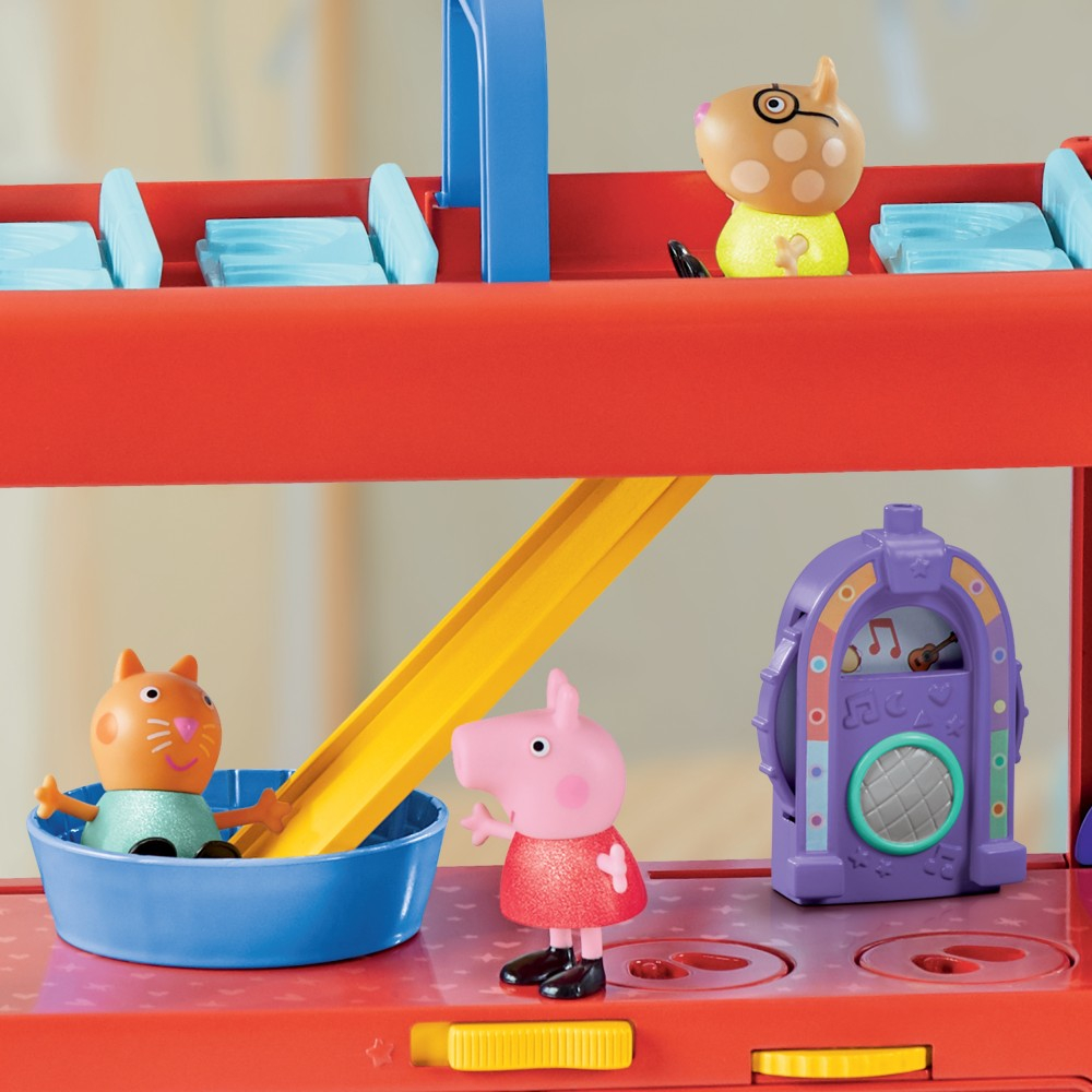 Hasbro Świnka Peppa - Большой красный вечеринка автобус 2в1 + 3 фигурки F8881