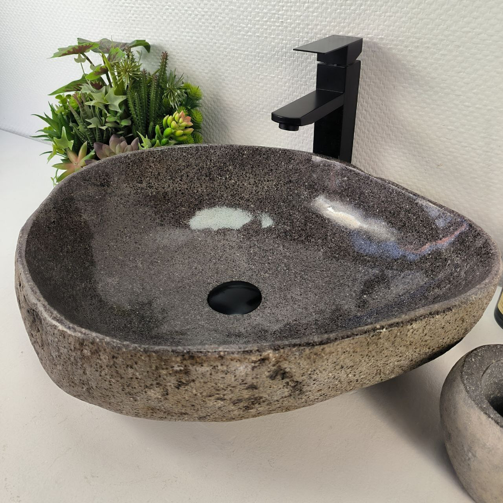 Раковина из речного камня RS-65439 51*43*15 0862