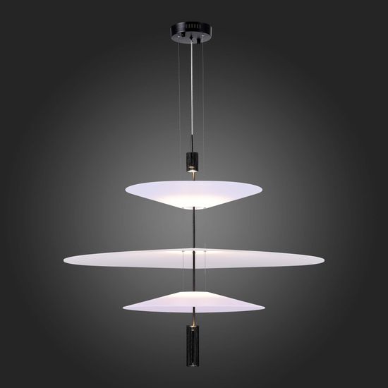 SL6101.423.01 Люстра подвесная ST-Luce Черный/Белый LED 1*15W 3000K ISOLA