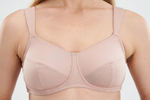 Бюстгальтер ортопедический для фиксации экзопротезов после мастэктомии Amoena Silvia бежевый, р. 85C