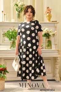 Платье 2454-черный Minova