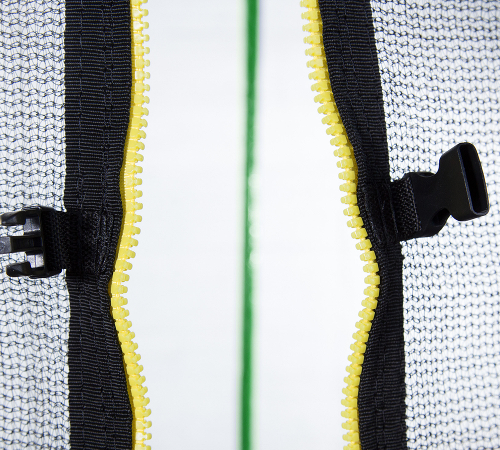 Батут с лестницей и внутренней сеткой 360 см синий