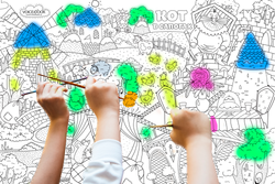 «Кот в сапогах», гигантская раскраска в подарочной картонной коробке