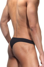 Трусы-стринги в стиле смокинга (Размер: L-XL) (Цвет: черный)