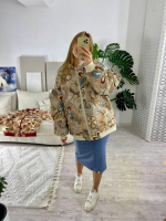 Куртка-бомбер (цвет бежевый)