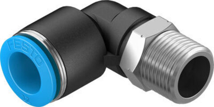 QSL-3/8-12 Угловой штуцер с цанговым зажимом и резьбой