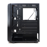 Корпус BaseTech eXtreme GFX-04, Без БП, ATX, чёрный, 4xRGB FAN, 2xUSB2, 1xUSB3, бок: закалённое стекло (BT-GFX-04-TG-4F-RGB)