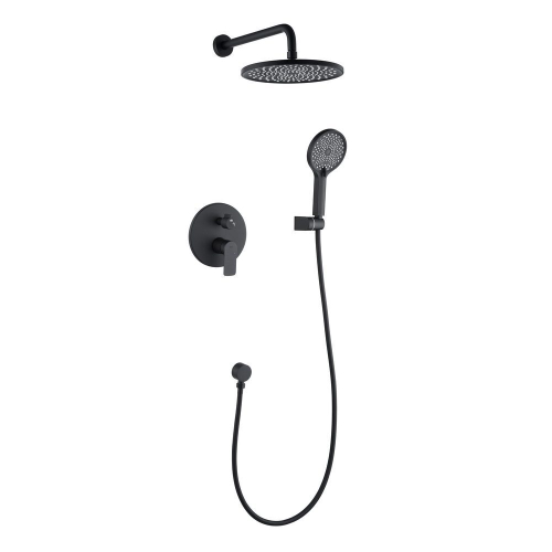 Душевой комплект Black&White Universe UK8311B 3 режима, матовый черный